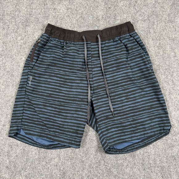 Roark Other - Roark Swim Shorts Medium Blue Black Stripe "Run Amok" Athletic Lightweight Men's